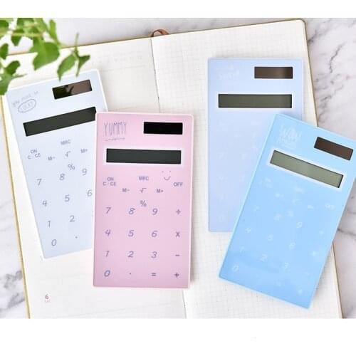Creative mini solar student calculator portable calculator business calculator school office supplies