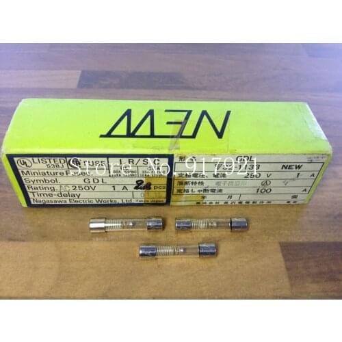 [ZOB] Japan NEW GDL import 1A250V 6X30 genuine original fuse tube --50PCS/LOT