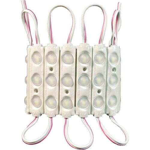 100pcs SMD 5730 3 LED injection led module 12V with lens Waterproof IP68 1.5W white LED sign shop banner Channel Letters