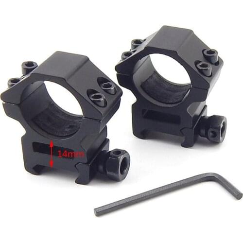 2PCS Optical Sight Bracket Metal Dovetail Rifle Scope Mount Ring Weaver High 20mm Mount Dia 30mm Hunting Outdoor Gun Accessories