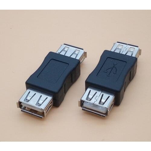 2Pcs USB 2.0 Type A Female to Female Coupler USB Adapter Connector to F / F Converter