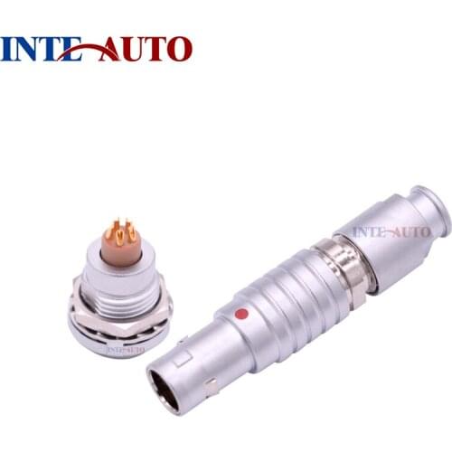 0B series 5 pins male female push pull connectors compatible TGG.0B.305 ZCG.0B.305, solder contacts bend relief