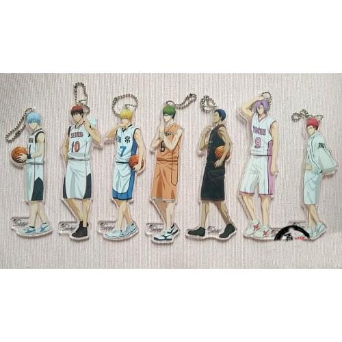 13cm Anime Keychian Portachiavi Kuroko no Basket Tetsuya Kuroko Seijuro Basket Keychain Keyring Llavero
