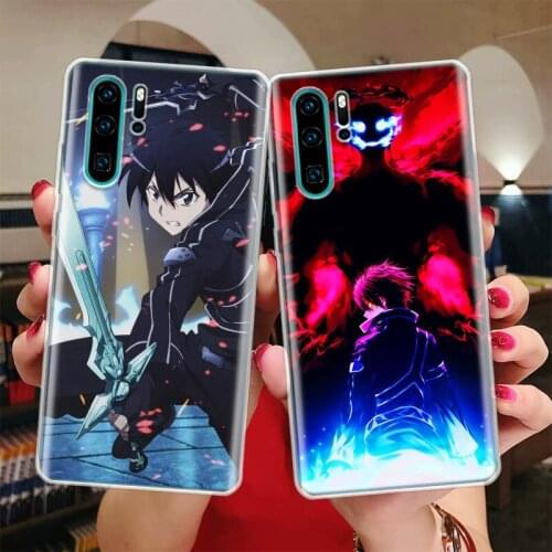 Sword Art Online Kirito Asuna Silicon Phone Case For Huawei Honor 10 9 20 Lite Y5 Y6 Y7 Y9 9X 8X 8S 8A 7X 7A 7S Pro + 10i20i Coq