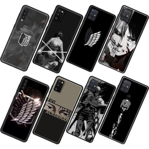 Case for Samsung Galaxy A12 A50 A70 A21S A71 A51 A01 A11 A02S A21 A31 A41 Silicone TPU Shell Cover Attack on Titan