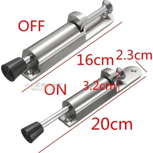 Hot Heavy Duty Door Stopper Zinc Alloy Soft Rubber Foot Spring Loaded Easily Step-On Door Stoppers Holder Tope Puerta Hot Sale