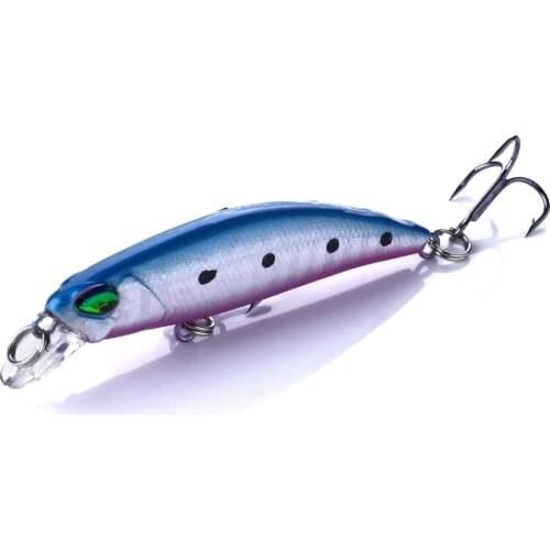 HEGNJIA 1PCS Hard Plastic Minnow Fishing Lure 7cm 4.3g Crankbait Artificial Lifelike Swimbait