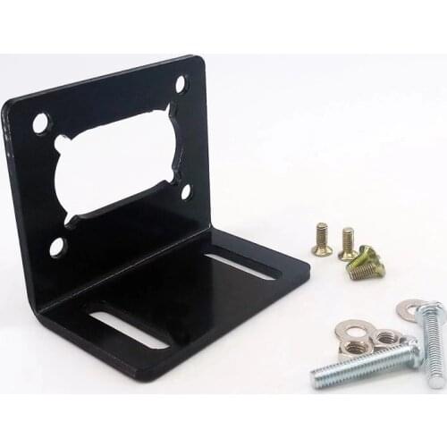 JGY370 Worm motor bracket L Shaped Mounting Metal base Holder for worm gear motor with screw