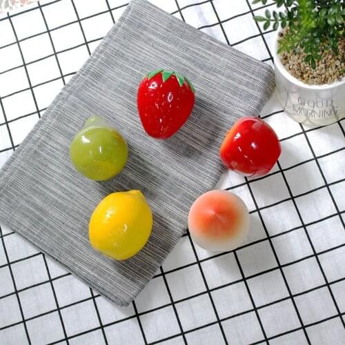 New Cream Jar Empty Plastic Cosmetic Container Peach Pear Lemon Apple Fruit Shape Jar Fruit Cream Empty Bottle Travel Portable