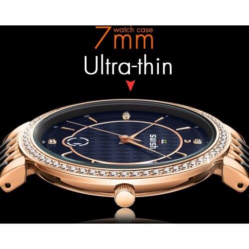 New Fashion Ultra-thin Quartz Watch Men Top Brand Luxury Rhinestone Dress Wristwatch Waterproof Steel Clock Mans Business Reloj