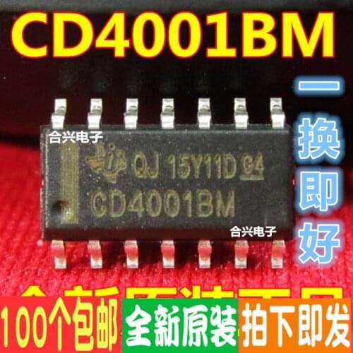 Patch CD4001 CD4001BM Logic Chip Really New Original