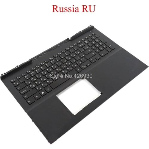 Laptop Palmrest RU keyboard For DELL For Inspiron 15 7000 7566 7567 P65F 0MDC8K MDC8K 0KWWW8 KWWW8 black with Russia new