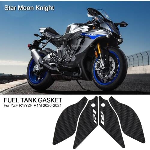 For Yamaha YZF R1 R1M YZFR1 YZF-R1 2020 - 2021 Motorcycle tank Rubber Sticker Protector Sheath Knee Tank pad Grip Decal