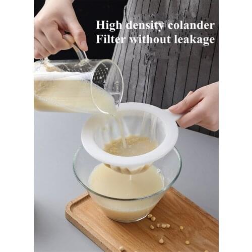 Soymilk filter mesh sieve Milk Bag Squeeze Juice Grid colander Handheld Flour Honey Strainer Filter beekeeper beehive tools