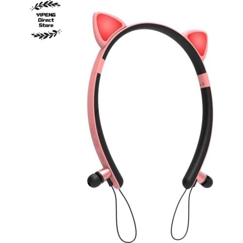 Girl Cute Car Ear Wireless Headphone Bluetooth LED Headset Gift Girlfriend Children Music Helmet Cosque Hair Clasp Decoration