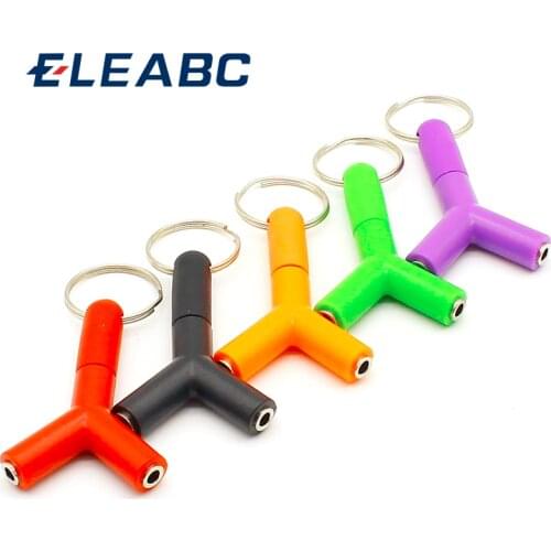 Y Type 3.5mm Headphone Male To Dual Female Audio Cables Headphone Splitter Adapter Plug Stereo Earphone Splitters
