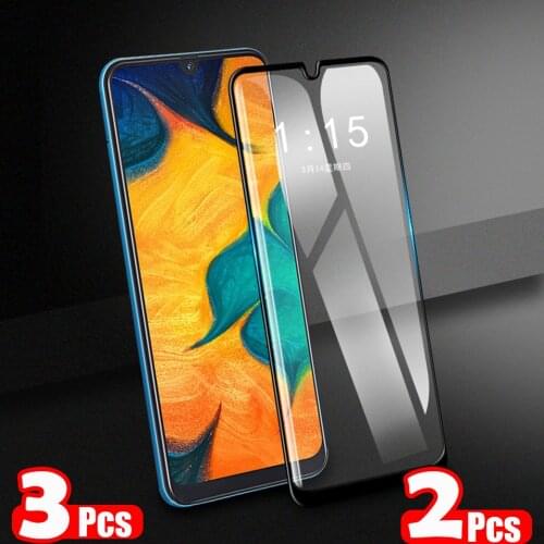 2 3 Pieces 15D Protective Tempered Glass For Samsung Galaxy A10 A20 A30 A40 A20E A50 A70 M20 A60 M10 Full Screen Protector Film