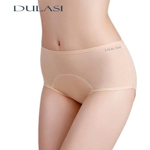 Women Physiological Panties Sexy Menstrual Leakproof Breathable Underwear Mid Waist Warm Healthy For Girls Briefs Large Size