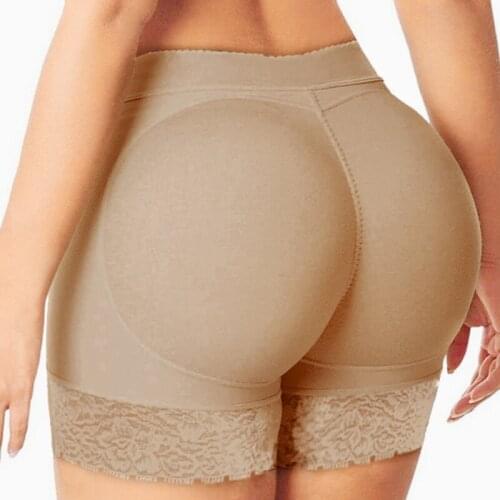 Womens Shaper Pants Sexy Boyshort Panties Woman Push Up Padded Panties Buttock Shaper Butt Lifter Hip Enhancer