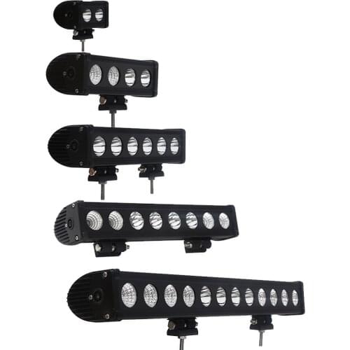 20w 40w 60w 4" 8" 12" Offroad Led Work Light Bar Single Row For Tractor Boat Truck SUV ATV UAZ Spot Flood Combo Beam 12V 24V