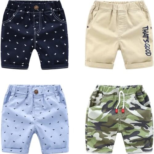2020 Summer Shorts for Boy Baby Casual Beach Kids Shorts Cute Toddler Boy Short Pants Dinosaur Children Trousers 3-8 Years