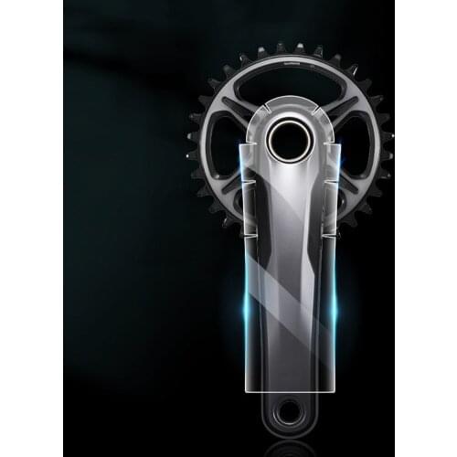 3pcs Carbon Fiber Invisible Protective Film Bicycle Crank Protective Stickers Mountain Road Bike Transparent Protective Film