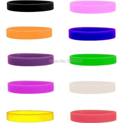 300pcs blank silicone wristband Personalized Rubber bracelets Sports Gifts shipping by DHL A