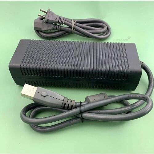 New Adapter For Xbox 360 Fat Adaptor EU/US Plug USB AC Adapter Power Supply Machine Adapter For Microsoft accessories