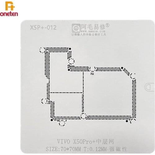Amaoe BGA Reballing Stencil X5P-012 For VIVO X50Pro Middle-Level Net/Motherboard Middle-level Steel Mesh