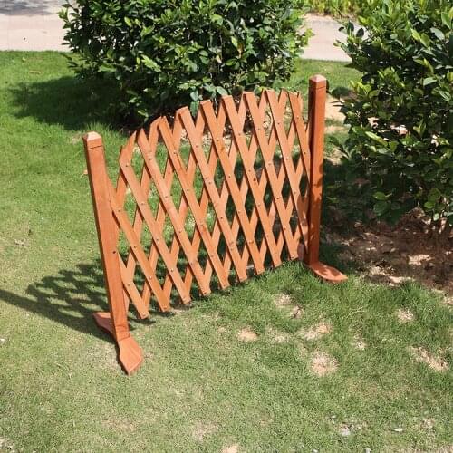 Wooden Climbing Frame Garden Telescopic Wooden Fence Restaurant Partition Flower Stand Terrace Garden Small Fence Movable