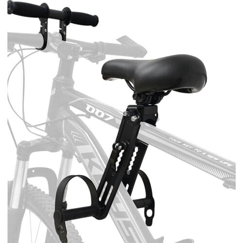 Child Bicycle Front Saddle Mountain Bike Seat for Baby Kids with Armrest and Pedal Quick Release Bicycle Parts Safety Protection