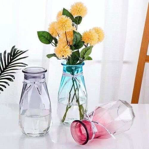 Creative European-style Geometric Glass Polygonal Vase Flower Arrangement Flower Home Decoration