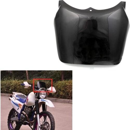 Motorcycle Windshield TT-R TTR 250 Windscreen for Yamaha TTR250 Dirt Bike Round Headlight Black Front Glass Airflow Deflector