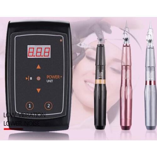 Ultra-Quiet Pro Tattoo Machine Pen Permanent Makeup Machine kits Japan Motor Bearings Rotary For Eyebrow Eyeliner Lip