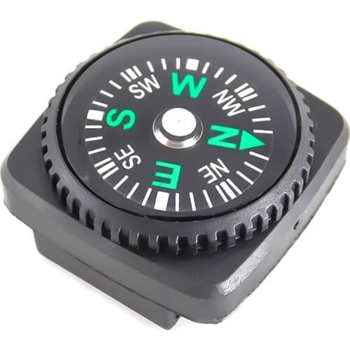 Mini Watch Strap Button Compass for Paracord Bracelet Survival Mini Pocket Compass Outdoor Hiking Camping Accessories