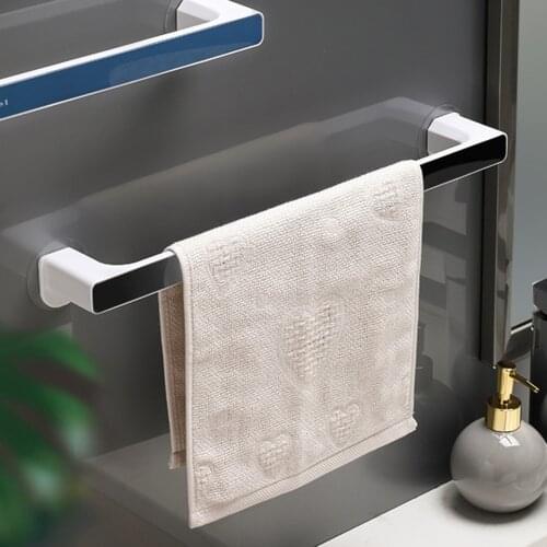 Wall Mounted Towel Hanger Self-adhesive Towel Holder Rack for Bathroom Toilet Towel Racks Hangers Home Storage Tissue Shelf