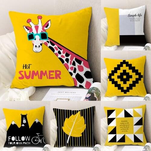 Mosodo Pillowcase Polyester Pillow Cover Cushion Cover Pillow Hugs Cover Sofa Silk Pillow Cases Cover Home Decor Throw Pillows