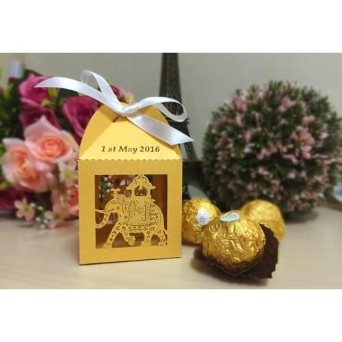 Cheap custom fancy wedding favors candy boxes chocolate gift box