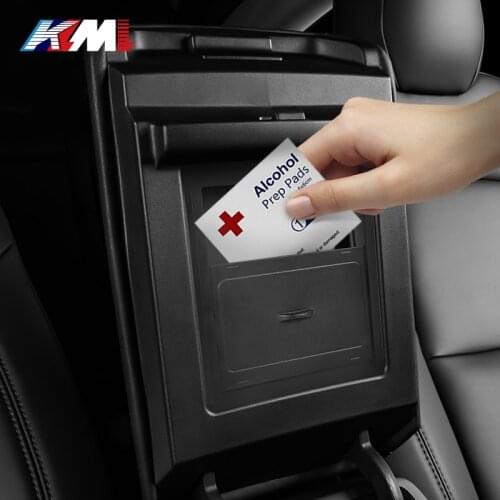 Car Center Console Organizer Armrest Hidden Storage Box For Tesla Model 3 Styling Accessories