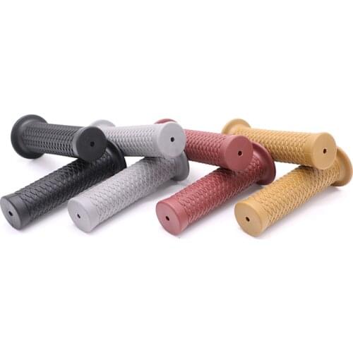 2Pcs 7/8" 22mm Rubber Handlebar Hand Grip Bar End Motorcycle For Honda Yamaha Suzuki KTN Kawasaki Custom