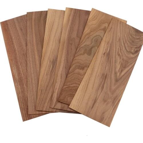 1 Pieces Natural Black Walnut Veneer Thin Chips Speaker Renovation Handmade DIY Decorative Wooden Paste 3*160*400mm