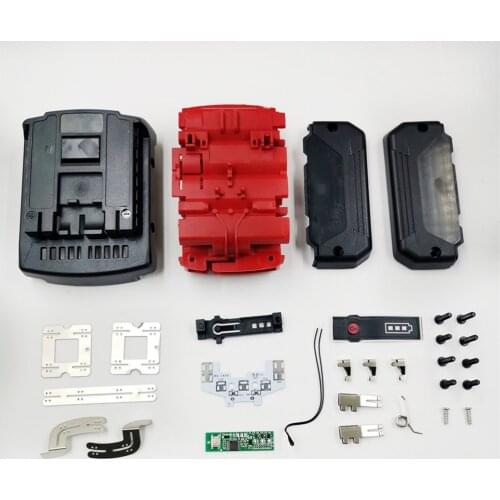 For Bosch 14.4V Li-ion Battery Replacement Battery Case Circuit Board LED Light Spring Accessories Set