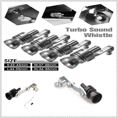 Car Exhaust pipes Muffler Sound Whistle Simulator black for Volkswagen vw Touran 1.4 Fox 1.2 Touareg2 GolfA5 GT MK7 Golf 7
