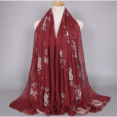 Embroidered Cotton Scarf Hot Sale Dunhuang Scarf New Autumn Scarf Four Seasons Present Decorate Scarves Scarf Floral