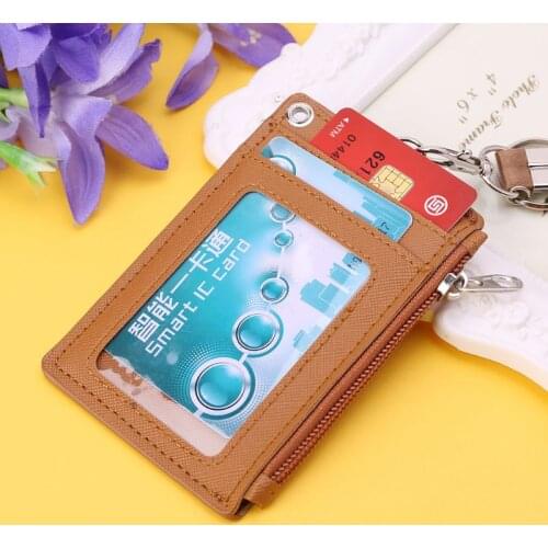 1Pc Unisex Business Credit Card ID Badge Coin Purse Holder Neck Strap Lanyard Keychain