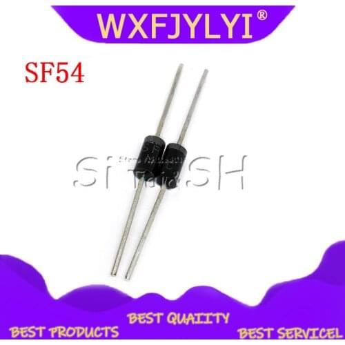 20PCS SF54 Diode 5A 200 v DO-201AD