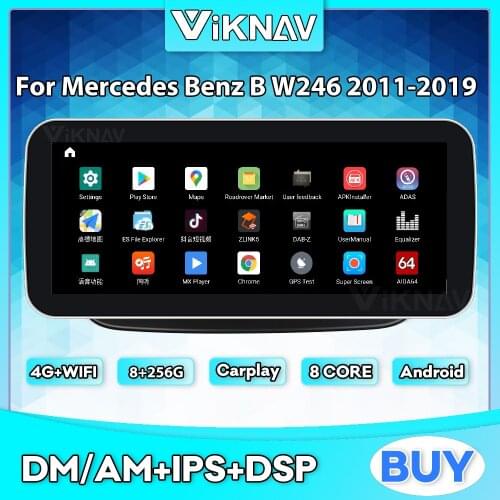 10.25inch Android 11 car radio For Mercedes Benz B W246 2011-2019 radio player autoradio DVD multimedia GPS Navigation 2din
