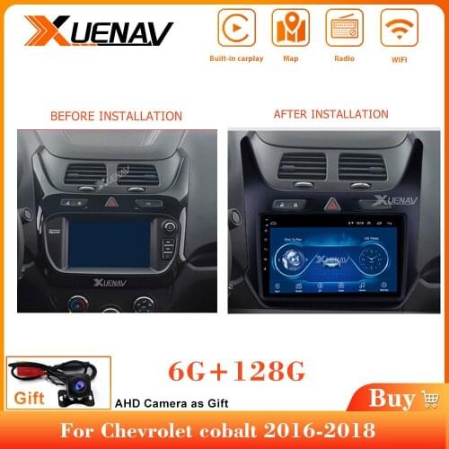Adroid Car Radio Stereo WIFI For Chevrolet cobalt 2016-2018 GPS Navigation Multimedia Player Car Autoradio Car GPS Navigation