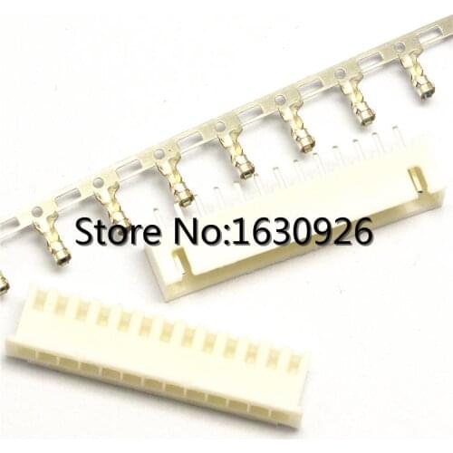 Free shipping 50Sets/Kit XH2.54-13P 13Pin Straight needle spacing 2.54mm connectors Male and Female Plug + terminals