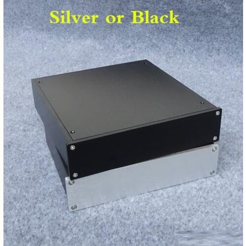 Size (mm) : W220 H52 L226 BZ2205 All Aluminum Chassis Amplifier Audio Housing Power Amp Case DIY Box Pre-Amp Enclosure